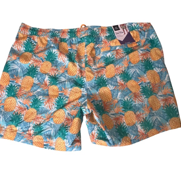 Member's Mark Other - Men's Size XXL Swim Trunks Pineapple Print Drawstring‎ NWT 1of2